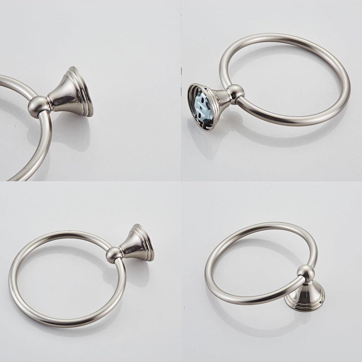 BlueByrne towel ring installs easily with included screws and clear instructions