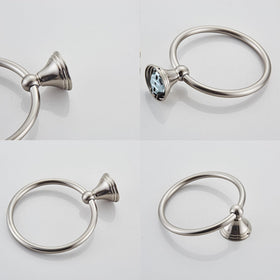 BlueByrne towel ring installs easily with included screws and clear instructions
