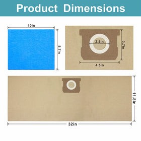 Bluemorpho 19-3100 bag dimensions diagram for precise Stanley fit