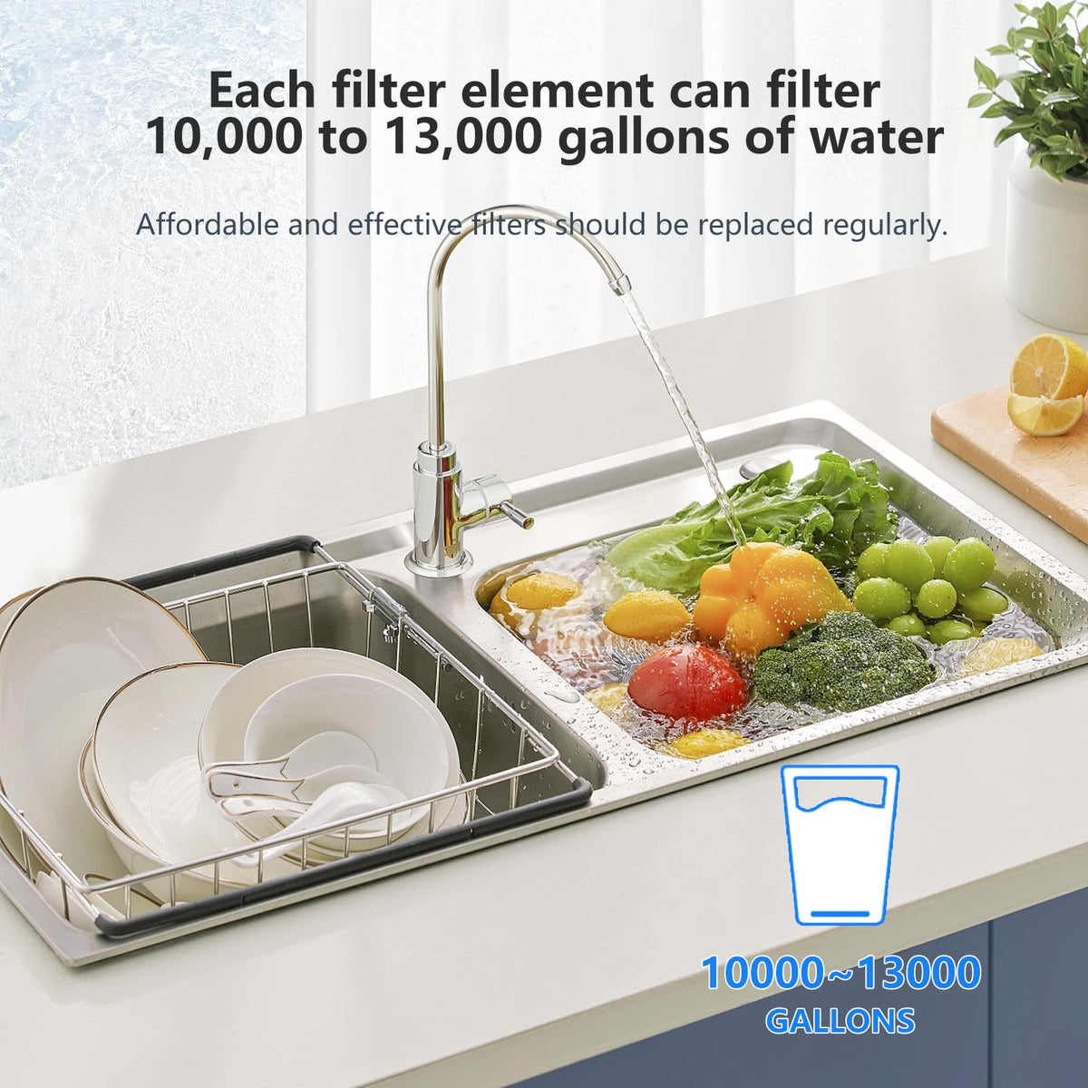 BLUERISE melt-blown high-quality materials guarantee safe filtration without fiber shedding.