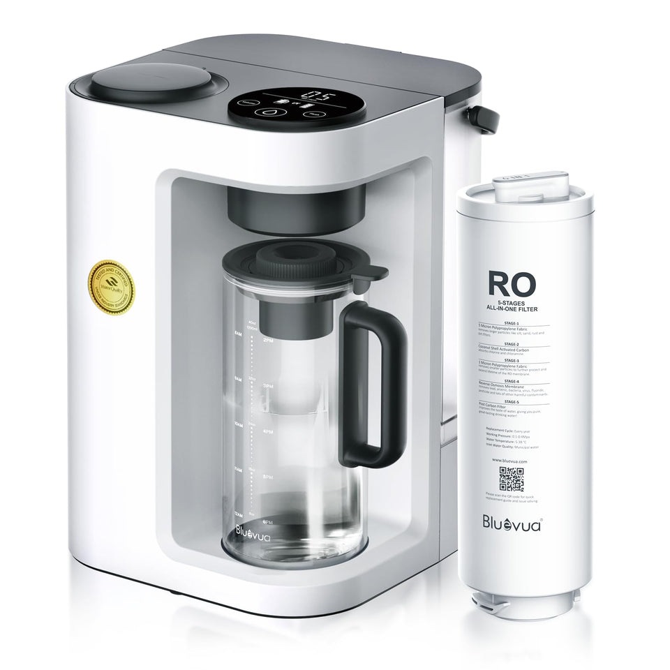 Bluevua RO100ROPOT-Lite countertop carafe delivers pure water at home