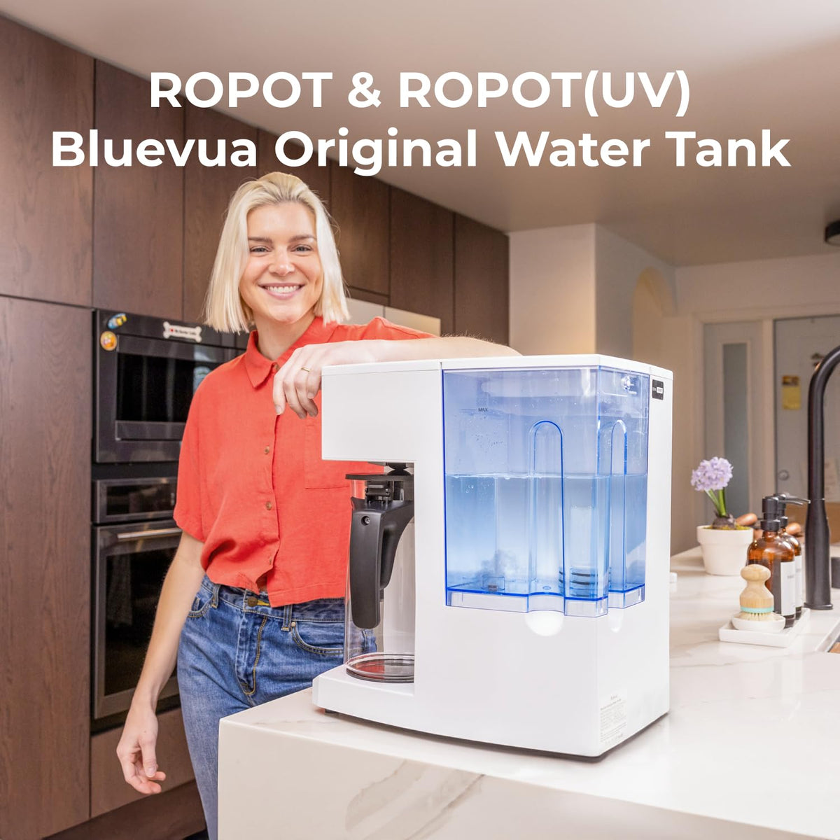 Bluevua RO100ROPOT water tank capacity 2500ml supporting daily hydration.
