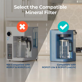 Bluevua remineralization filter installation view for easy hydration with RO100ROPOT-Lite.