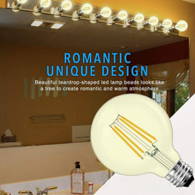 Bluex Bulbs 60W equivalent LED vanity lighting for hallways and stairways.