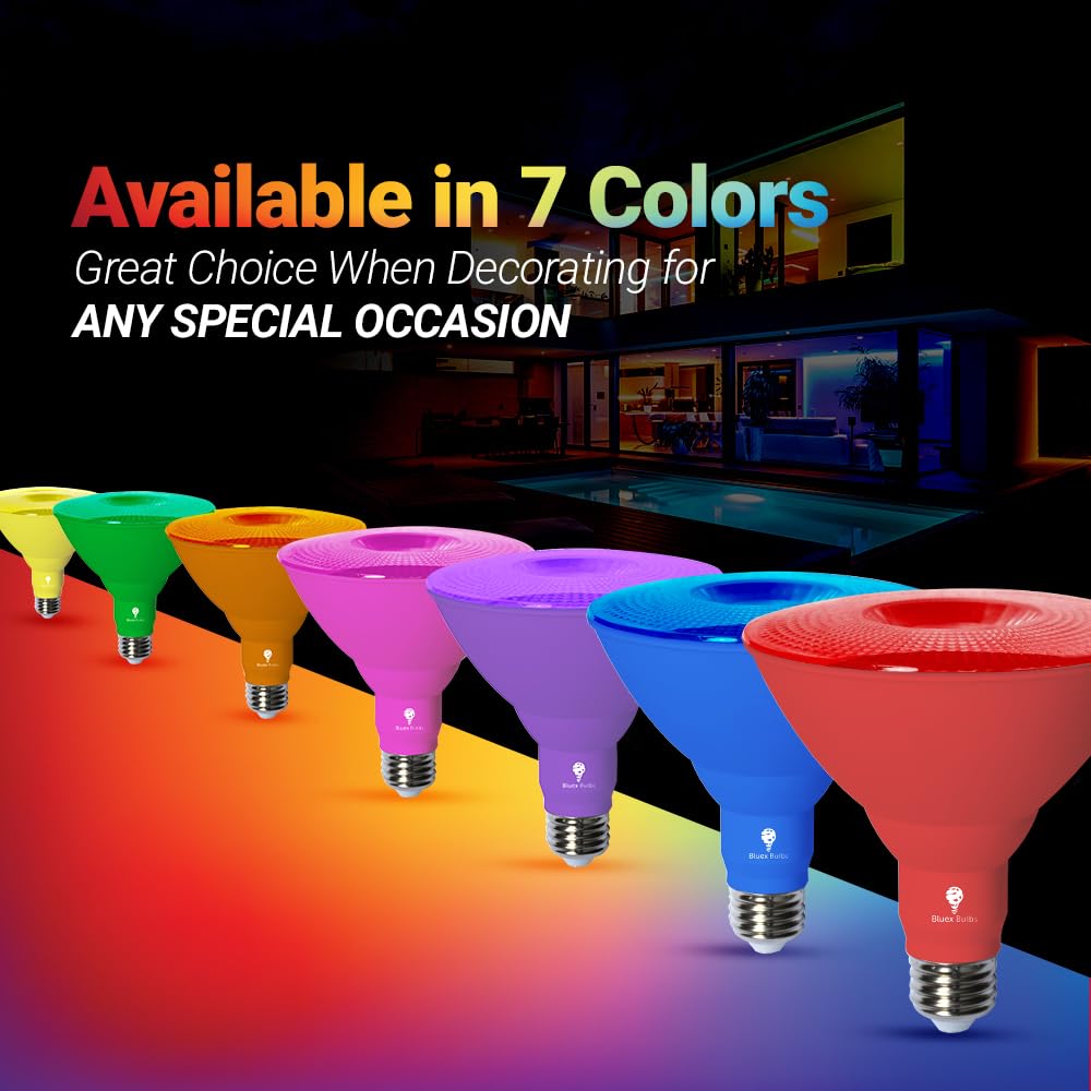 BlueX Bulbs dimmable blue light for adjustable ambiance.
