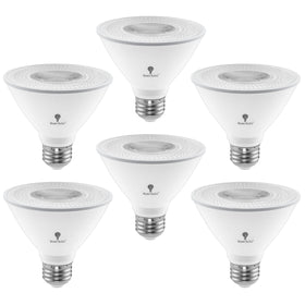 Bluex Bulbs PAR30 LED flood bulb with 850 lumens for bright night security lighting