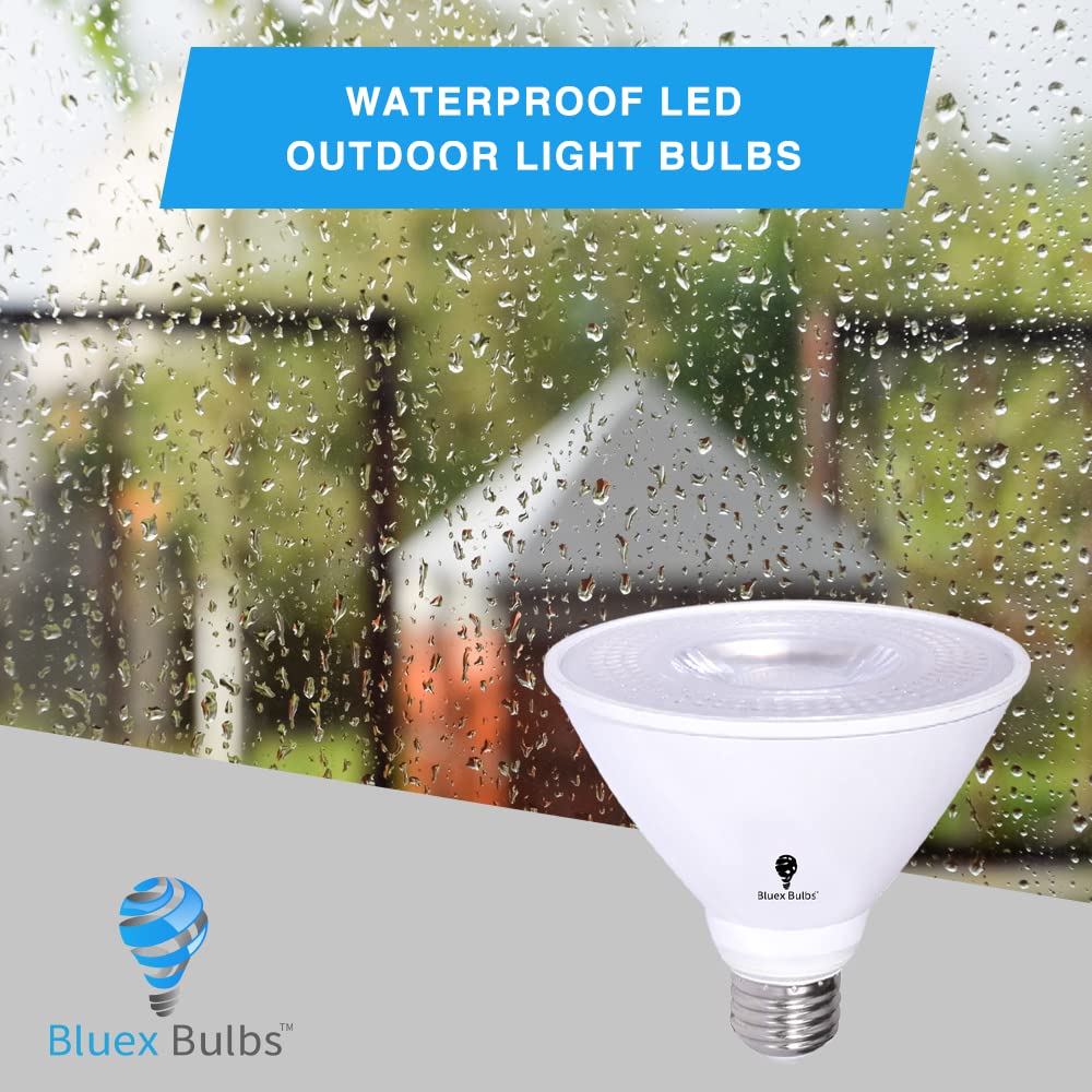 Bluex Bulbs warm white 3000K creates inviting ambiance for porches