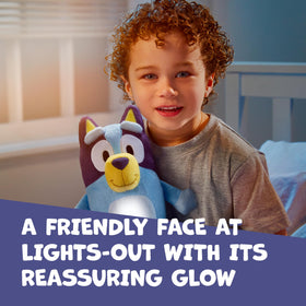 Bluey Goglow Pal fades after 10 minutes to help little ones drift off.
