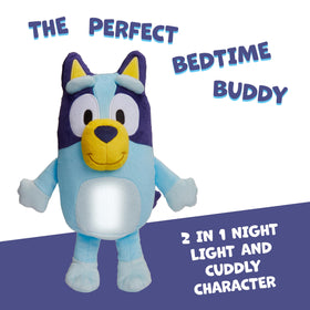 Bluey Goglow Pal squeeze activation making light with a calm, quick response.