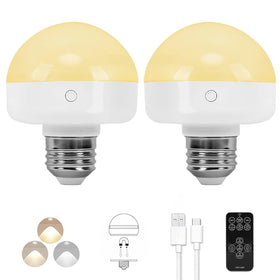 BLUEYE rechargeable 7W LED bulb showcasing compact size for small spaces