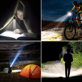 Pocket-size Blukar flashlight fits easily in bags or pockets.