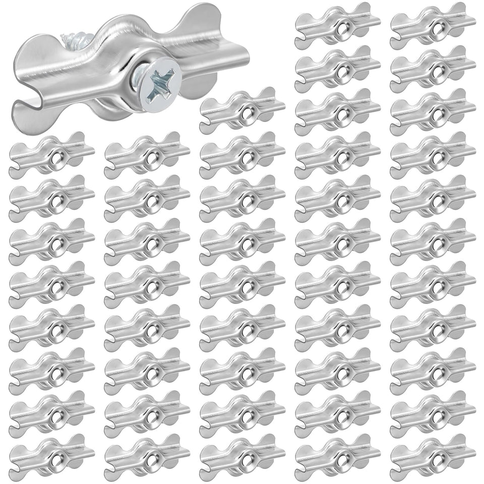 Blulu 48-set flush clip with double wings for secure mounting