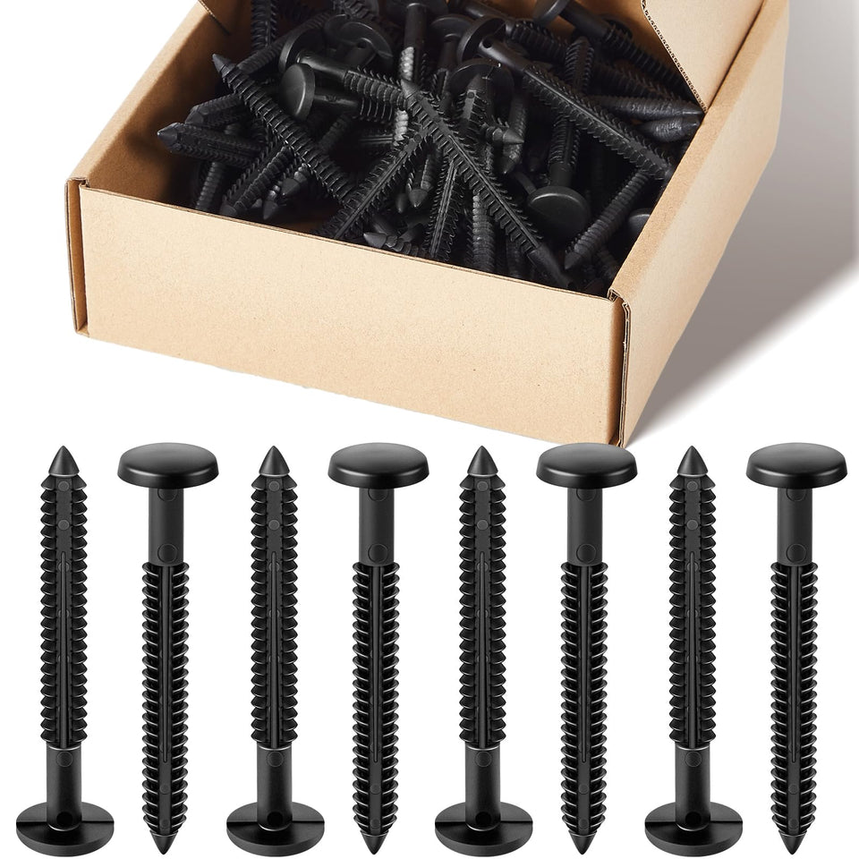 Blulu 3-inch vinyl shutter fasteners bulk pack for quick secure installations