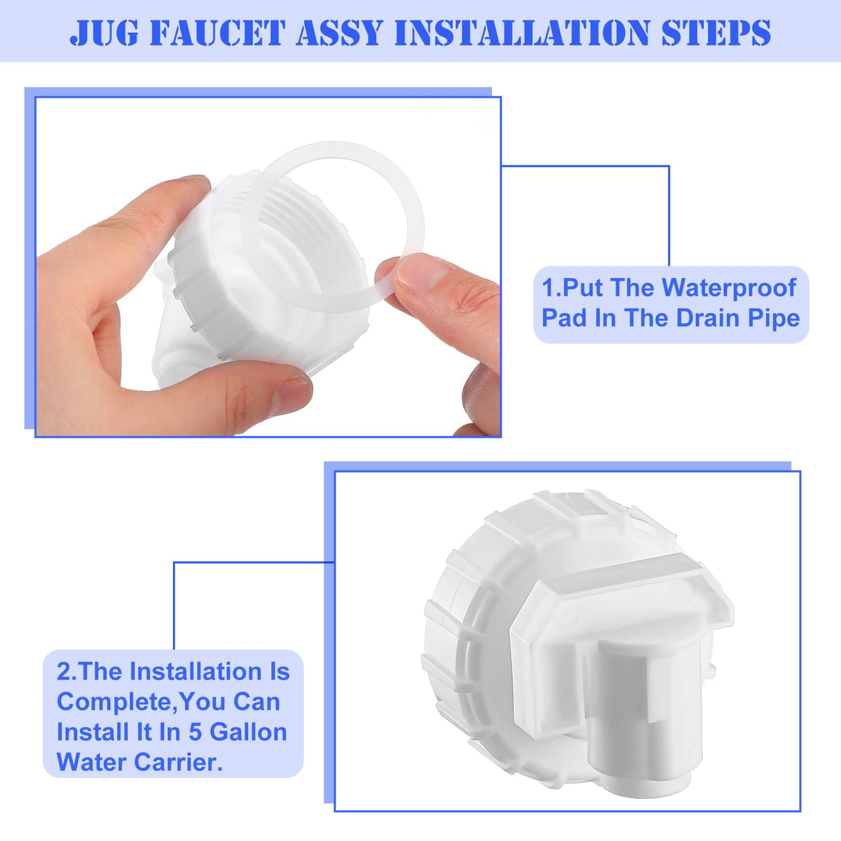 Blulu ABS plastic durable faucet body for long-lasting water dispensing components.