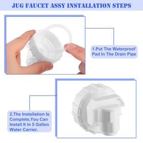 Blulu ABS plastic durable faucet body for long-lasting water dispensing components.