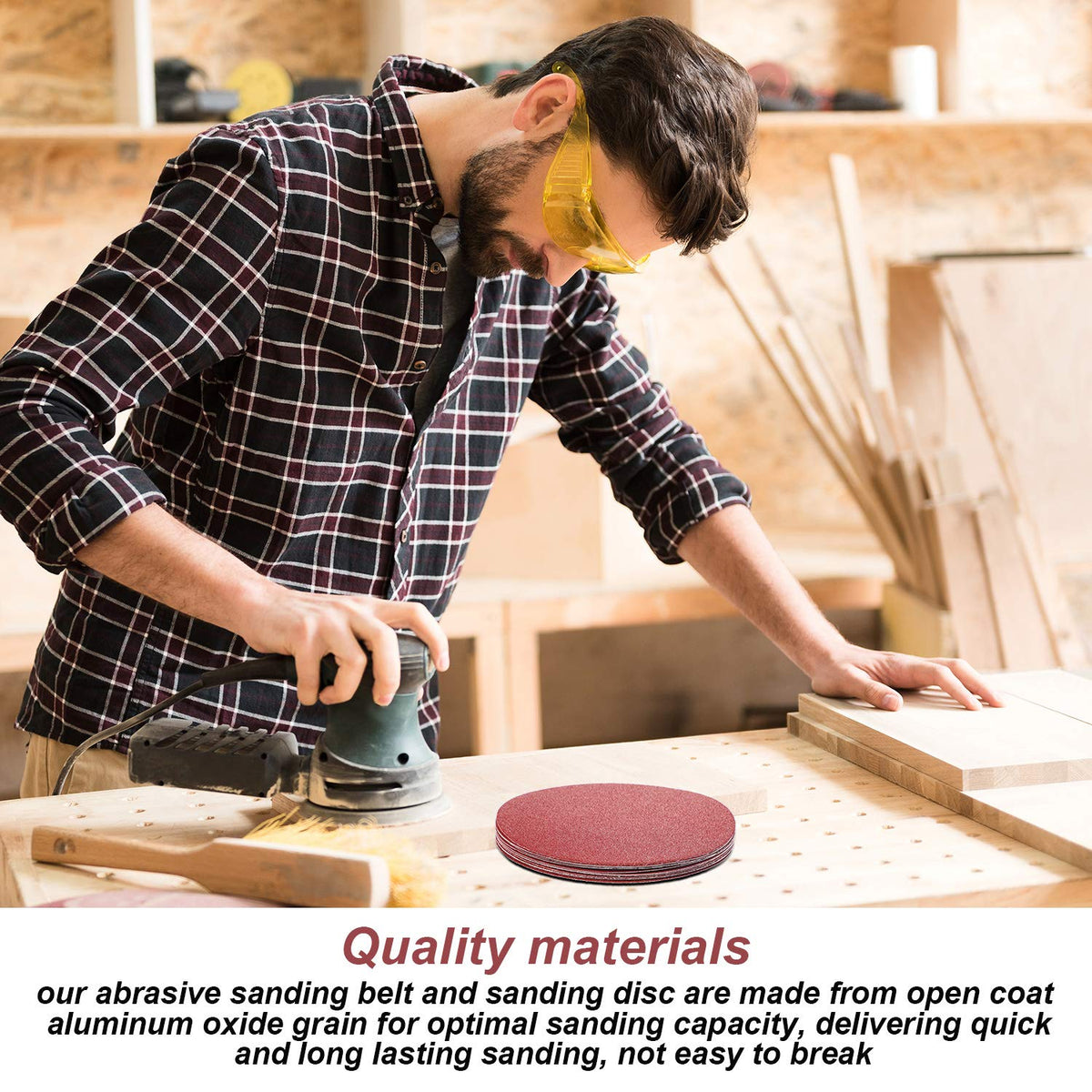 Blulu anti-static washable sanding kit reduces clogging during use.