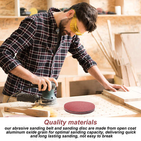 Blulu anti-static washable sanding kit reduces clogging during use.