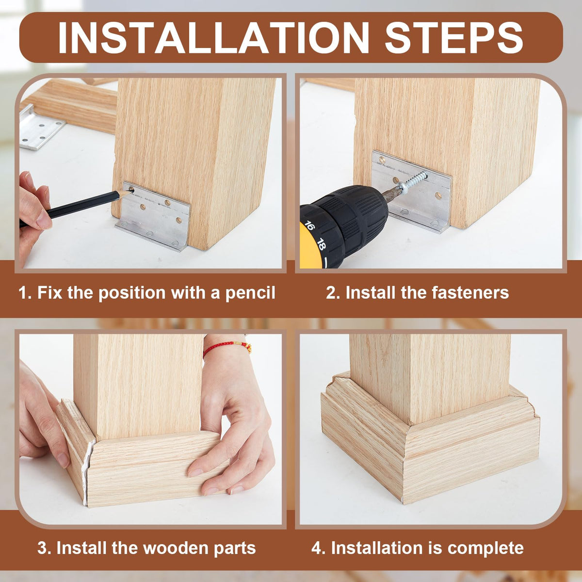 Blulu deck screws solidify secure mounting with long-lasting performance.
