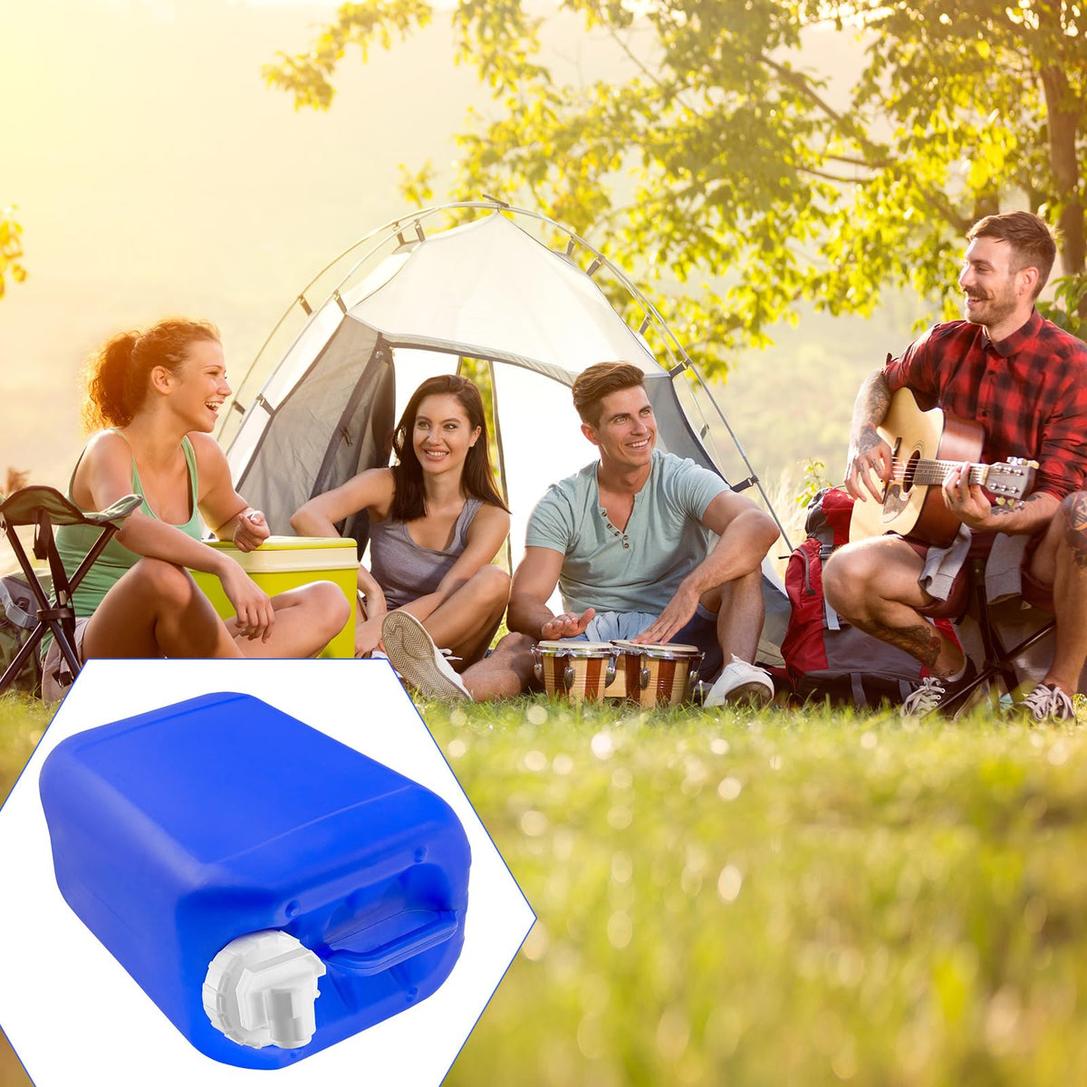 Blulu easy-installation faucet for quick outdoor adventures and camping prep.