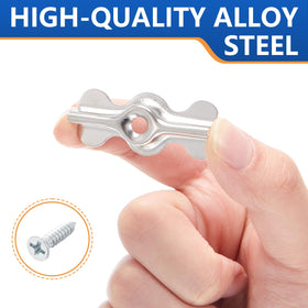 Blulu flush clip with elevated wings to prevent surface dents