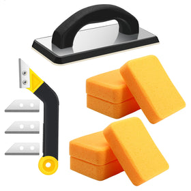 Blulu grout float 9.5 x 4 inch for smooth grout on tile.