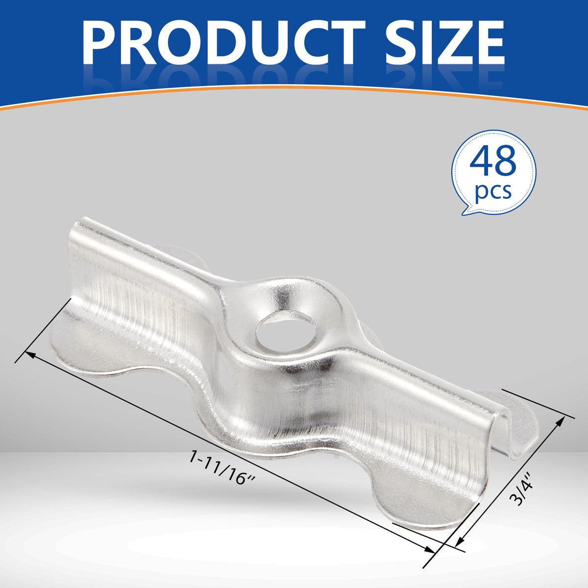 Blulu Phillips self-tapping screws included for quick installation