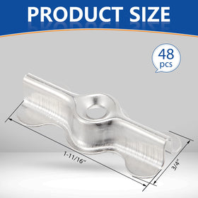 Blulu Phillips self-tapping screws included for quick installation