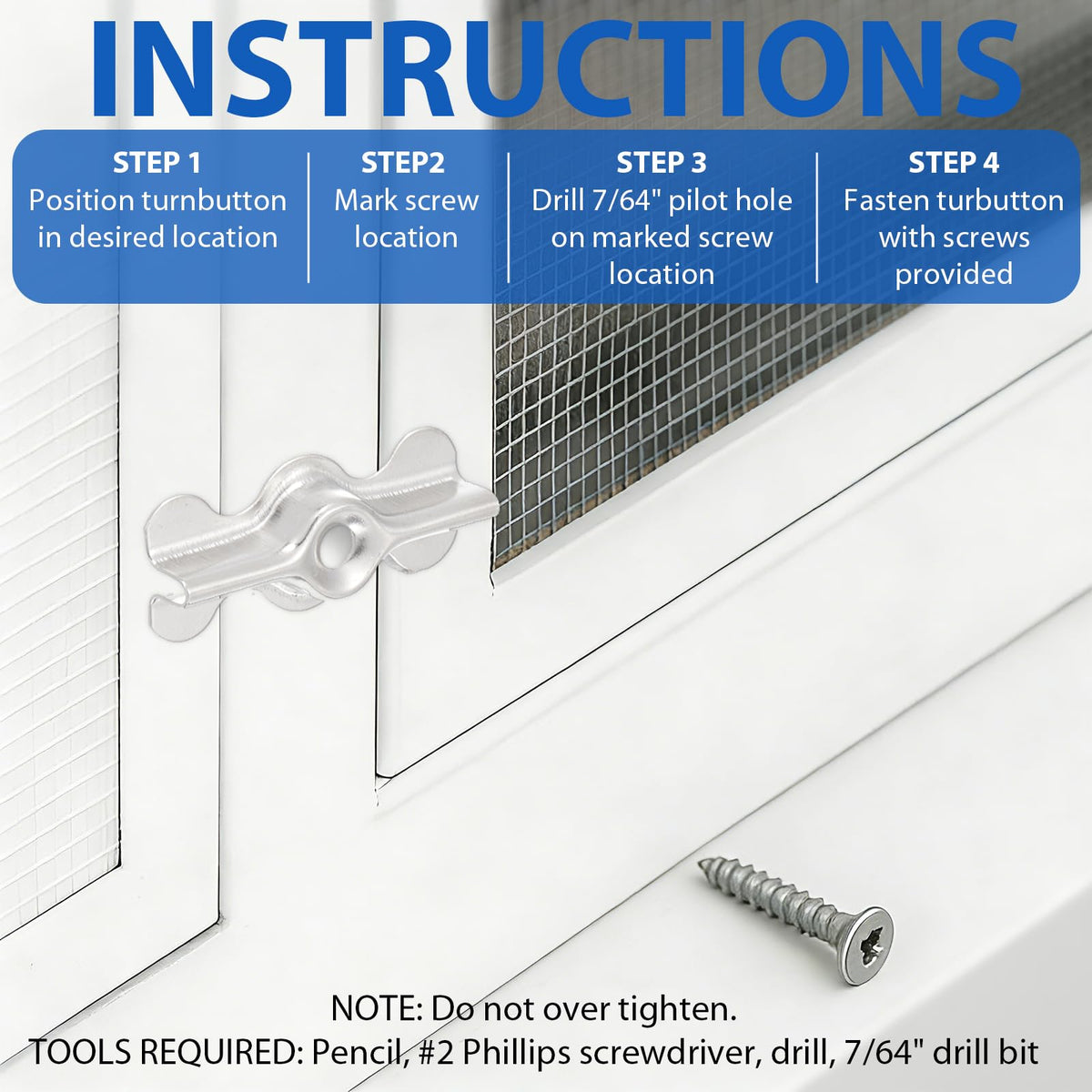 Blulu versatile mounting clips for storm windows, screens, and panels