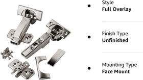 Blum 110° hinge demonstration of quiet closing in a busy kitchen cabinet