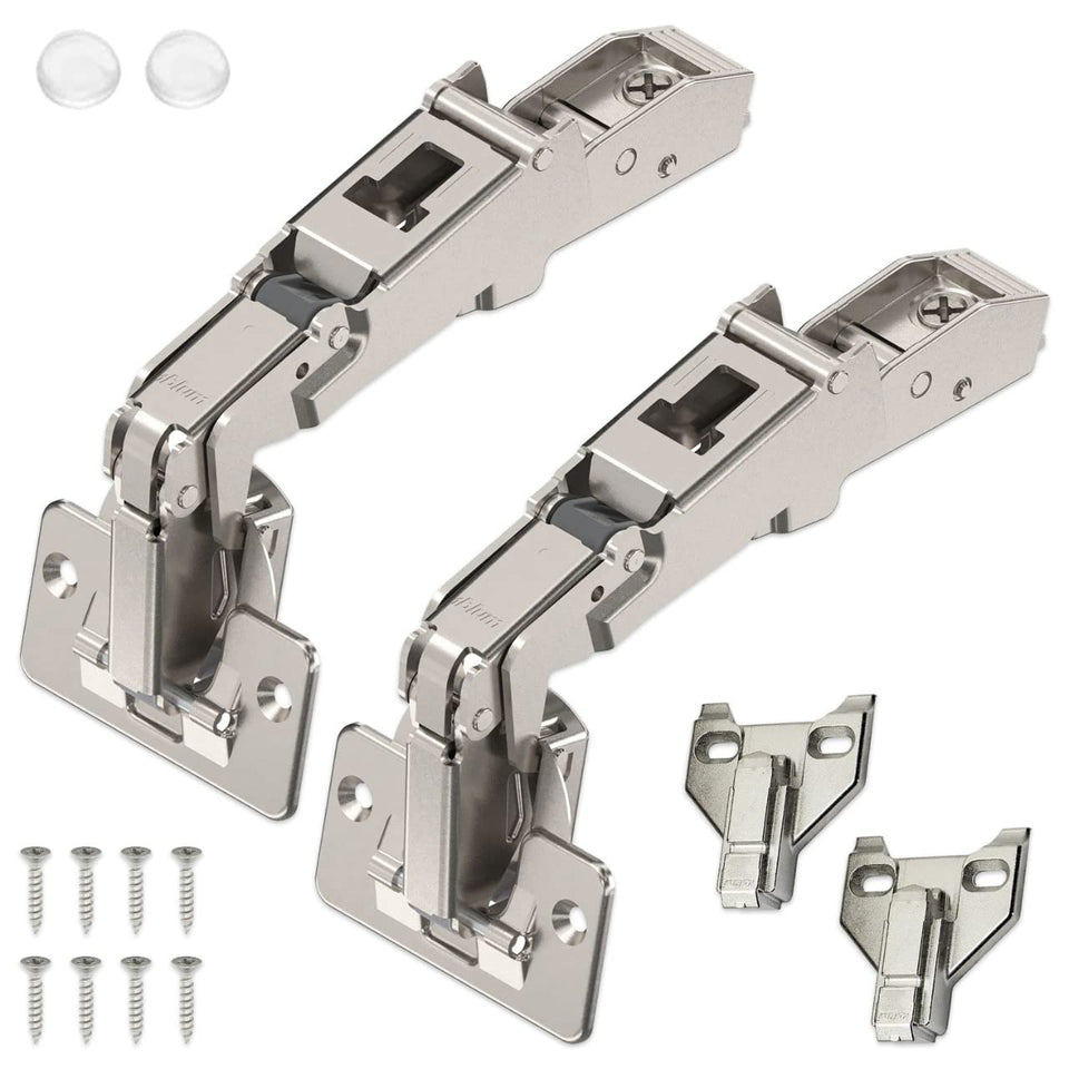Blum 170-degree hinge bundle enabling wide cabinet access and smooth movement
