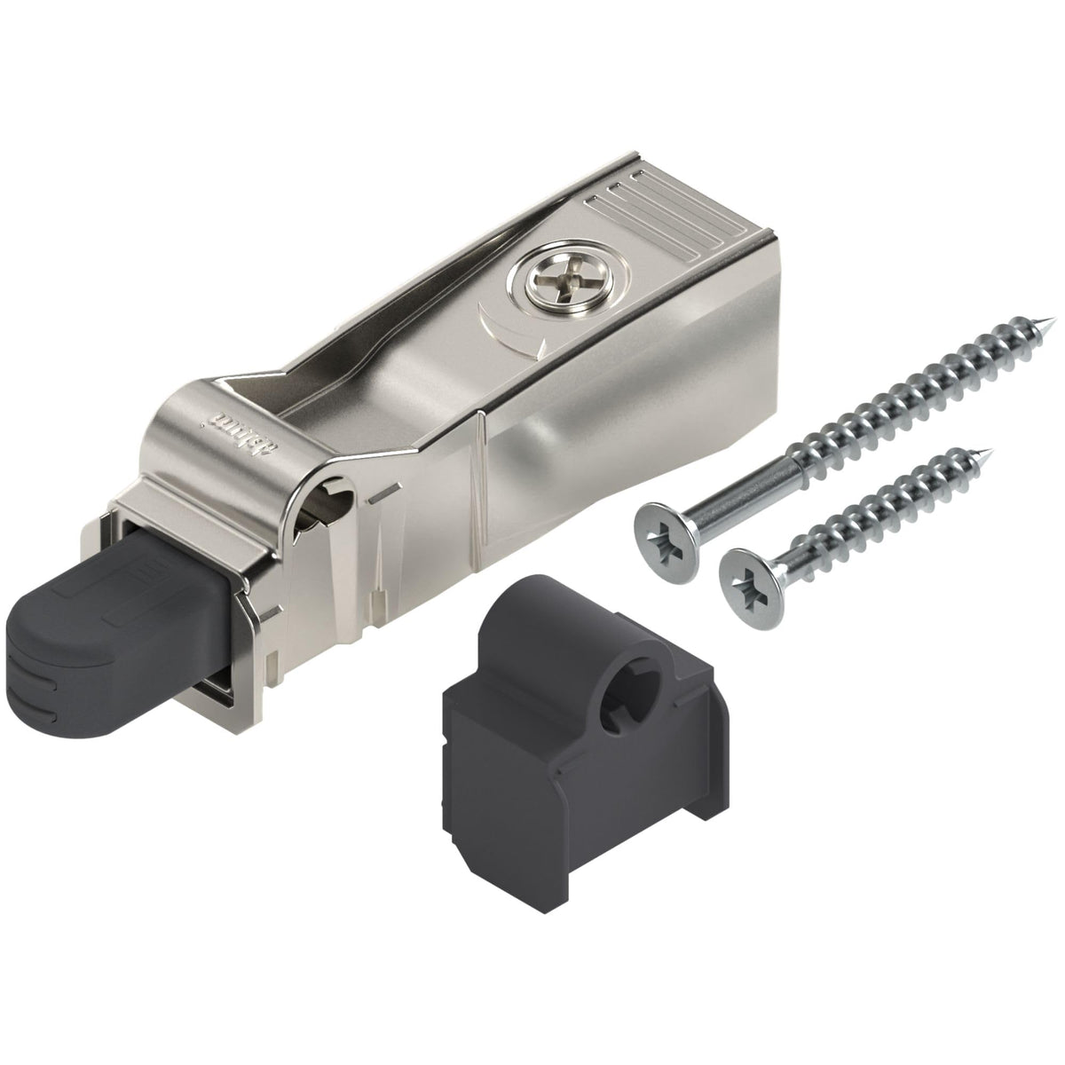 Blum BLUMOTION doors adapter enabling smooth, silent close for face-frame cabinets.