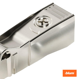 Blum BLUMOTION hinge-side installation demonstrates quick upgrade for face-frame kitchens.