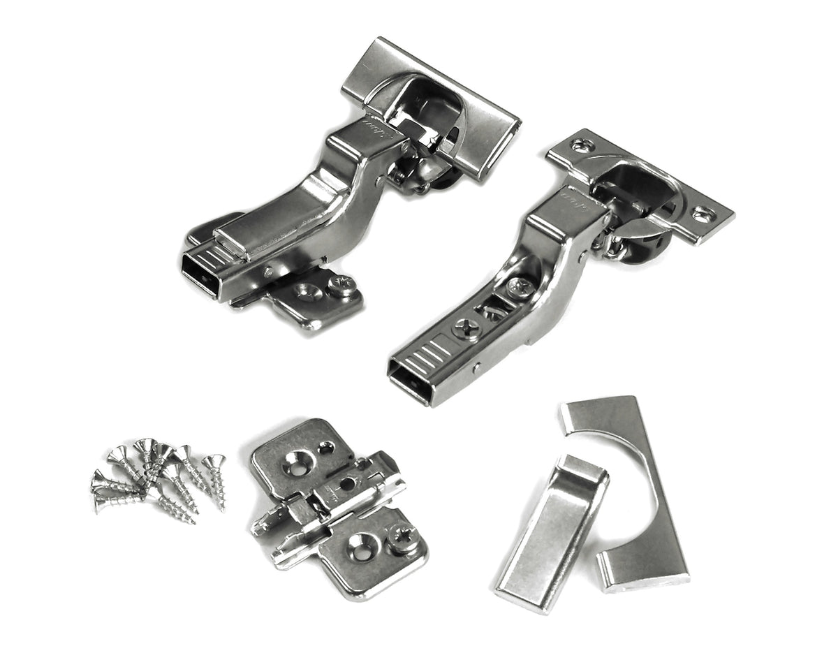 Blum Clip Top Blumotion hinge for frameless inset cabinets with soft-close action