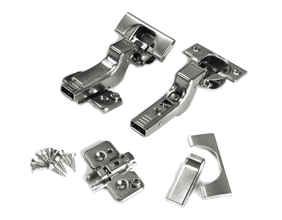 Blum Clip Top Blumotion hinge for frameless inset cabinets with soft-close action