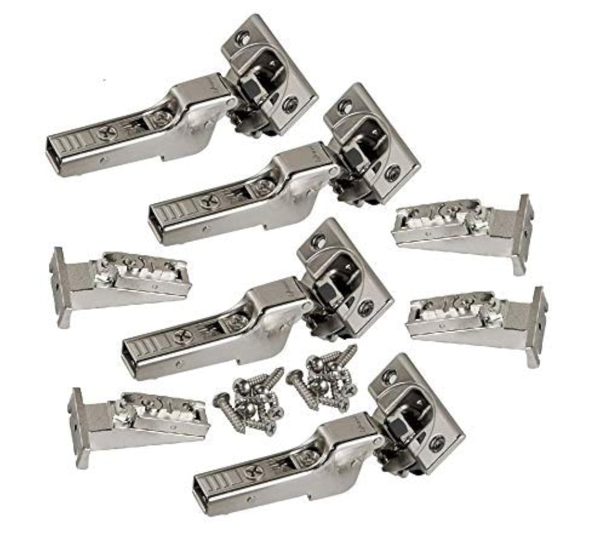Blum Clip Top BLUMOTION hinges for inset doors with quiet soft-close action.