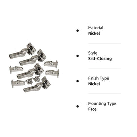 Inset door hardware kit from Blum arrives ready for installation.