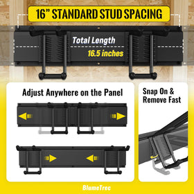 BlumeTrec dip-coated hooks protect tools from scratches during handling.