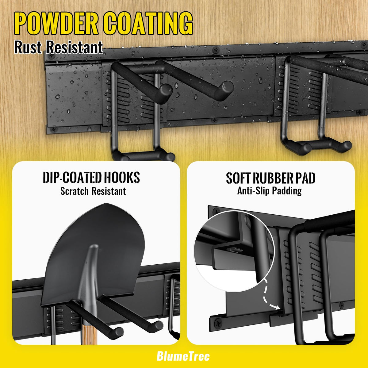 BlumeTrec heavy-duty panels with reinforced joints for durability.