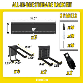 BlumeTrec quick-snap hooks demonstrate adjustable tool mounting.