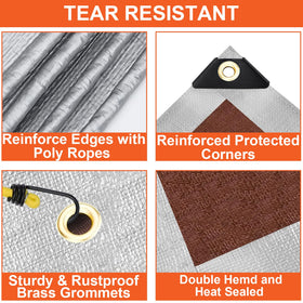 Bluyard tarp UV-resistant layer preserves color and strength outdoors.