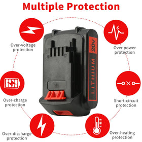 Bmcot 4.0Ah battery front label confirms LBXR20/LBX20 compatibility.
