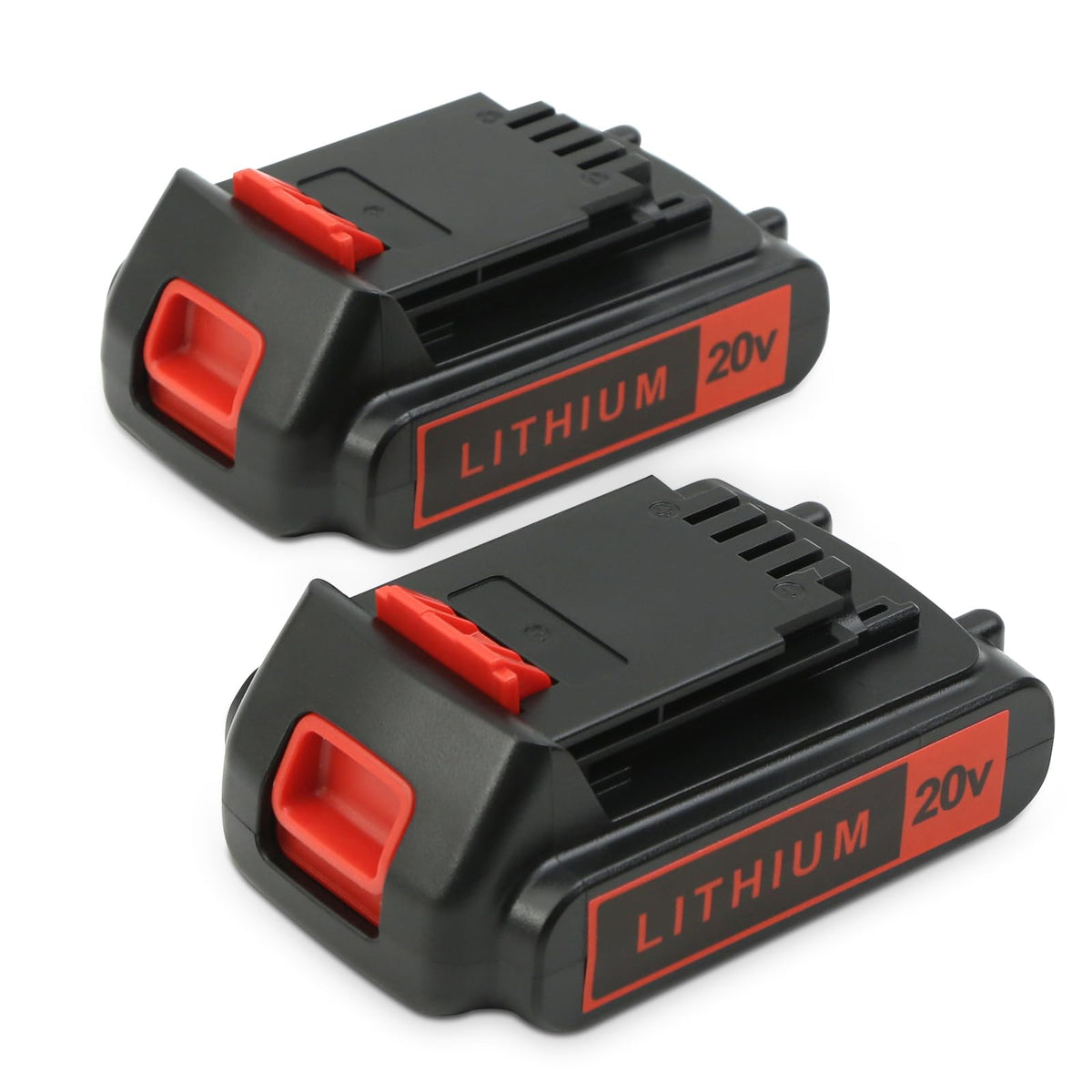 Bmcot 4.0Ah lithium battery side view showing 20V compatibility.