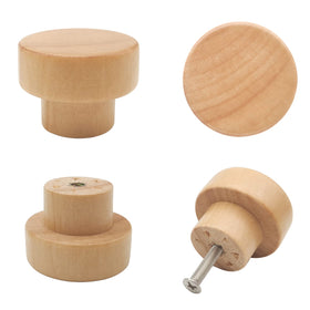 Bmgop wood knob flat-top round overview for cabinets and drawers, upgrading style.