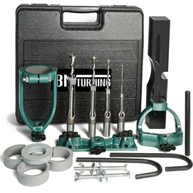 BMTURNING mortising attachment locator improves drill alignment for precise mortises