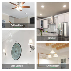 BMXKPO Replace 100W CFL with 10W LED energy savings.