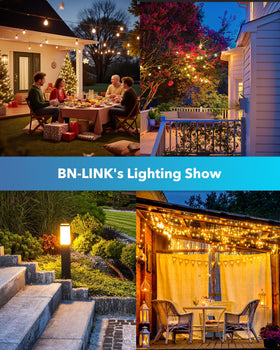 BN-LINK 5-foot power cord simplifying outdoor installation and wiring.