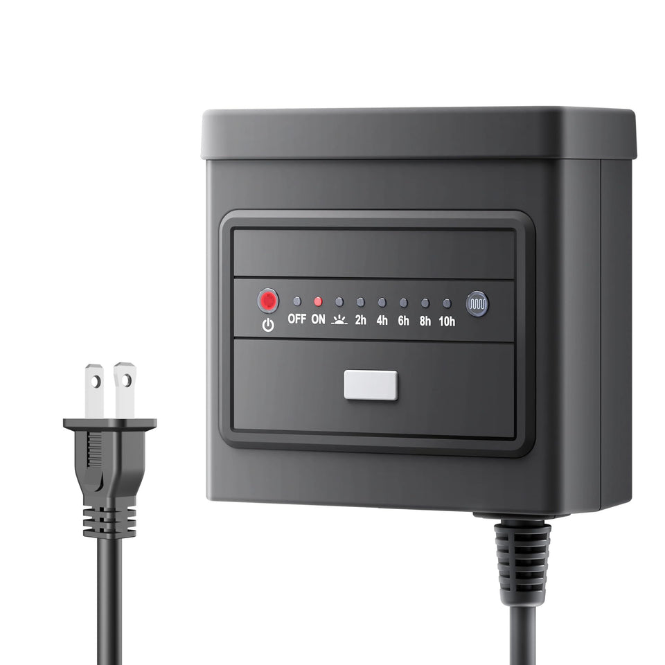 BN-LINK 60W transformer powering outdoor landscape lighting with stable 12V output.