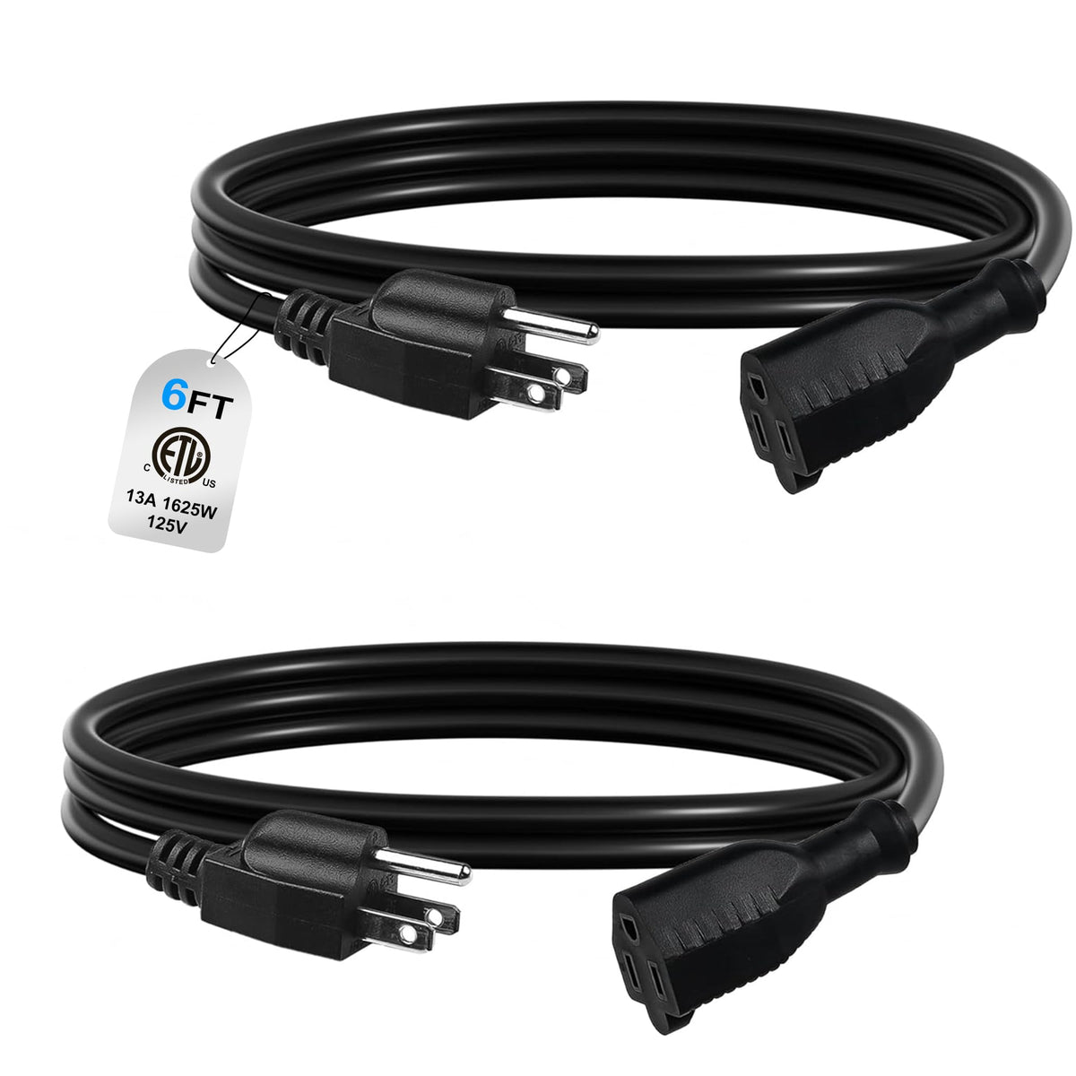 BN-LINK 6ft outdoor extension cord with 16/3 SJTW for year-round power