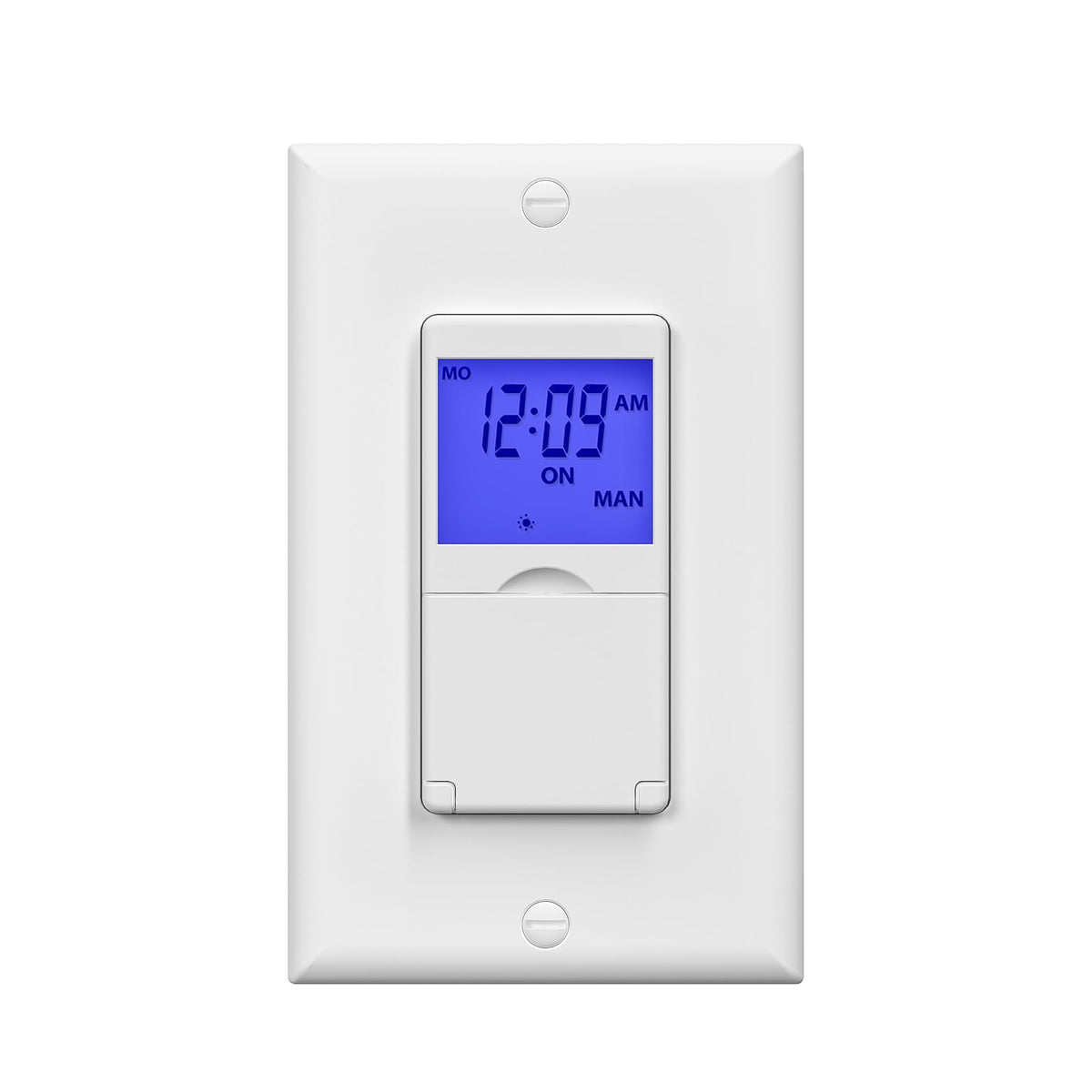 BN-LINK 7 day timer with blue backlight for easy viewing in any room