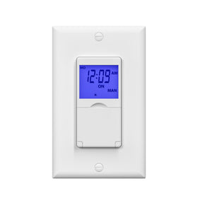 BN-LINK 7 day timer with blue backlight for easy viewing in any room